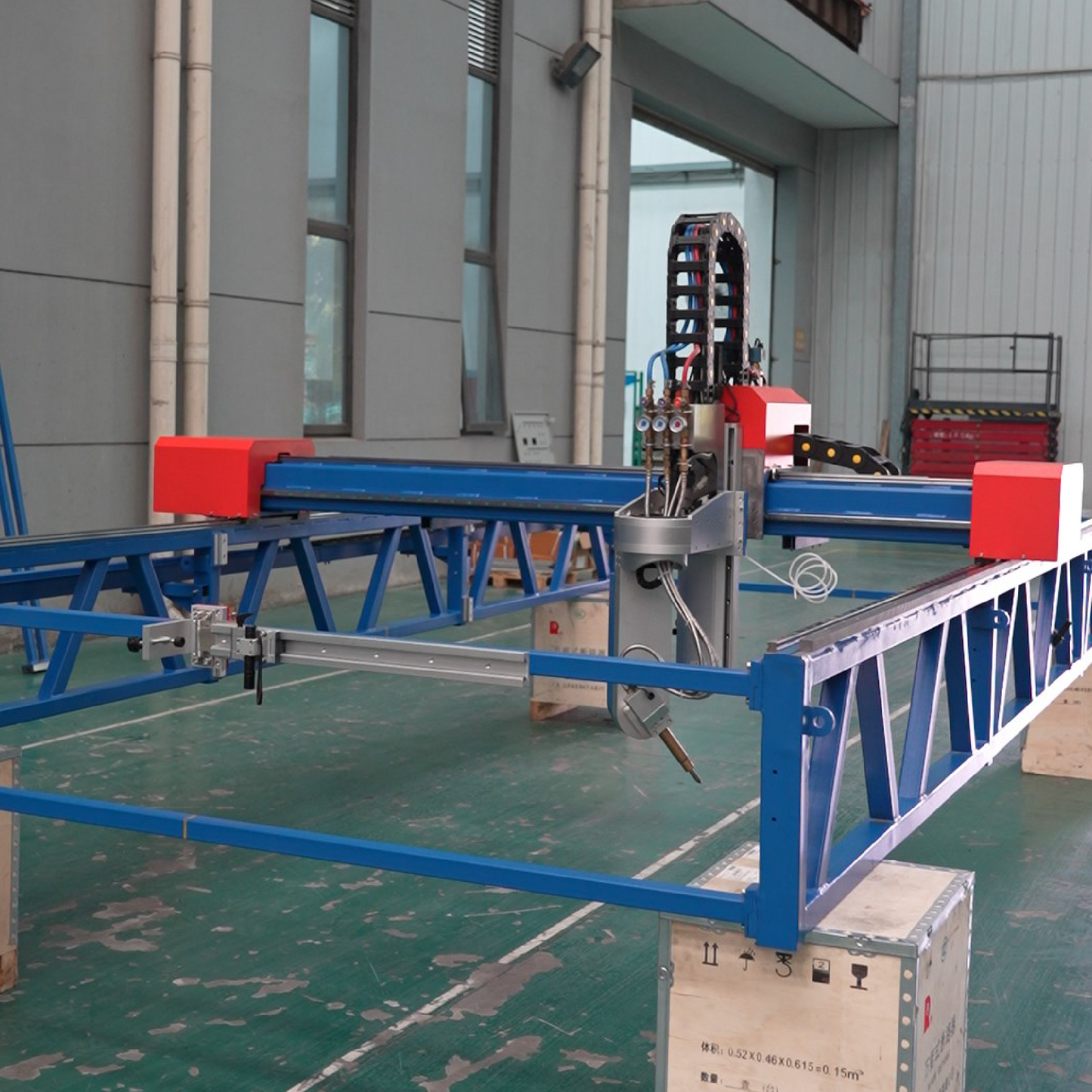 KLS-1535F Portable Cutting and Beveling Machine for Doorframe of Wind Tower